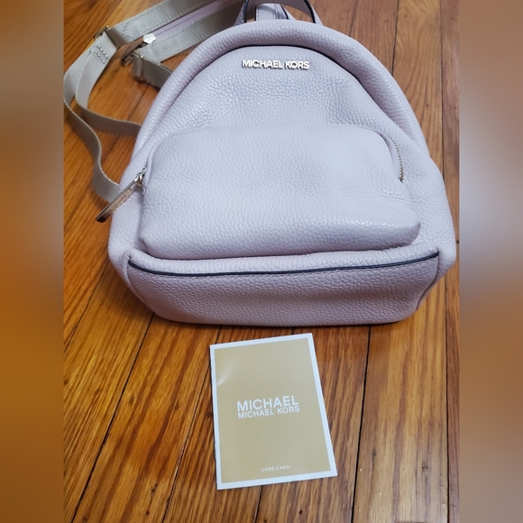 Michael Kors Light Pink ErinLeather Backpack